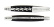 Couteau de sommelier en corne sombre, damasquiné avec décoration, Collection - Forge de Laguiole