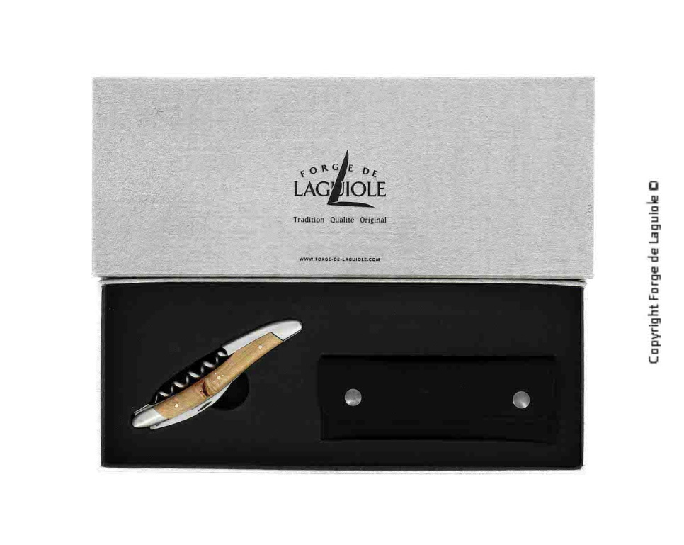Couteau de sommelier en bois de Vignes, damasquiné avec décoration, Collection - Forge de Laguiole dans le groupe Cocktails et Vin / Accessoires pour le vin / Couteaux de sommelier et ouvre-bouteilles l\'adresse The Kitchen Lab (1446-32975)