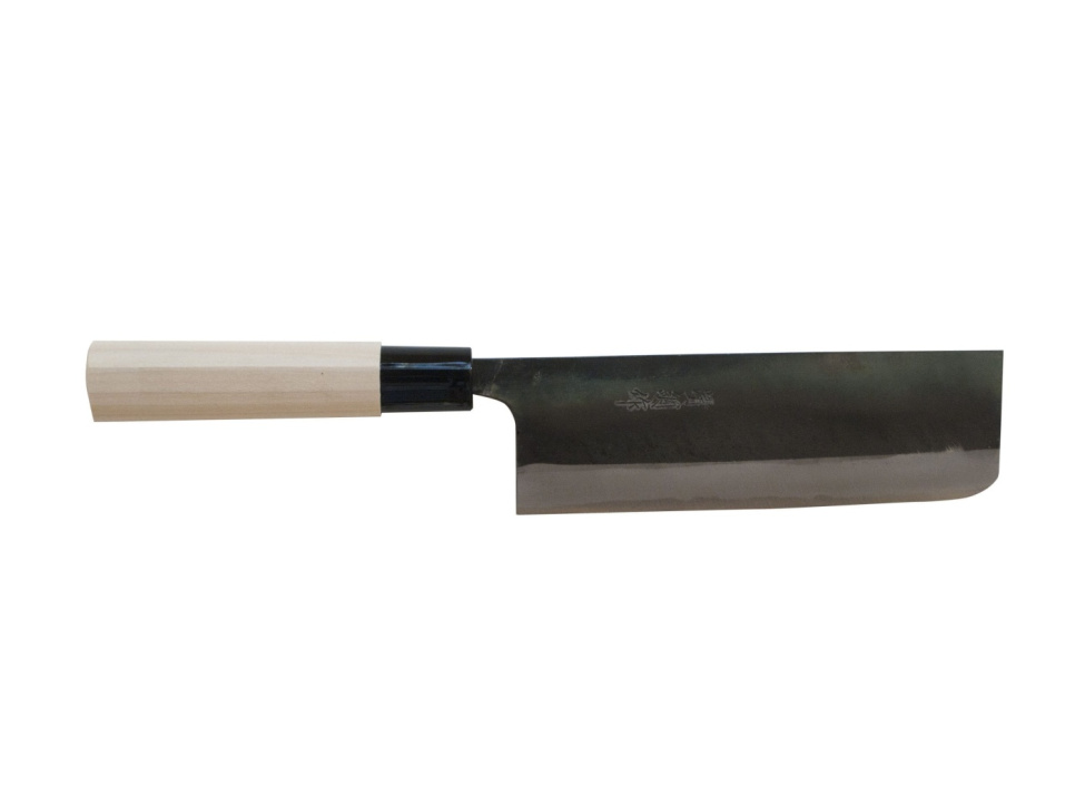 Couteau Nakiri en acier carbone, 17 cm - Sakamoto dans le groupe Cuisine / Couteaux de cuisine / Couteaux à légumes l\'adresse The Kitchen Lab (1450-13592)