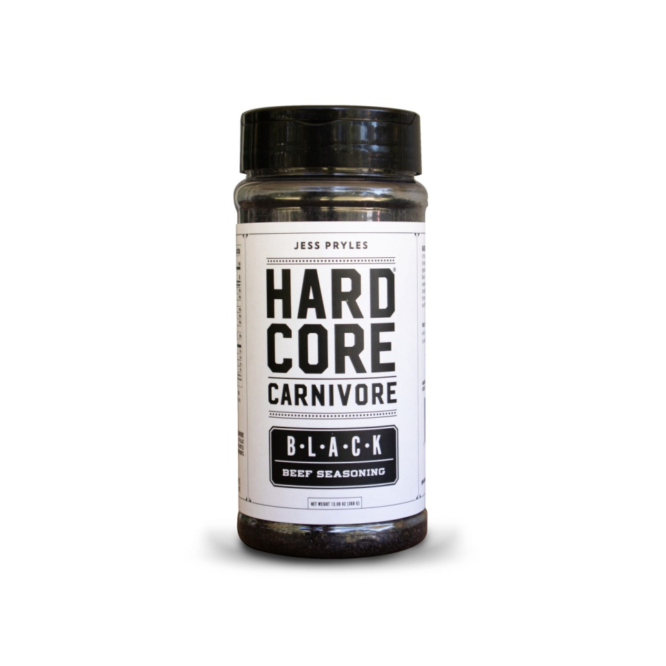Hardcore Carnivore Black, frotter pour boeuf/rôti/BBQ, 369 g - Jess Pryles dans le groupe Barbecues, plaques de cuisson et Fours / Autres accessoires pour barbecue / Autres accessoires pour barbecue l\'adresse The Kitchen Lab (1451-23518)