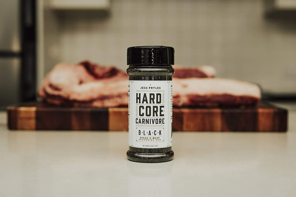 Hardcore Carnivore Black, frotter pour boeuf/rôti/BBQ, 369 g - Jess Pryles