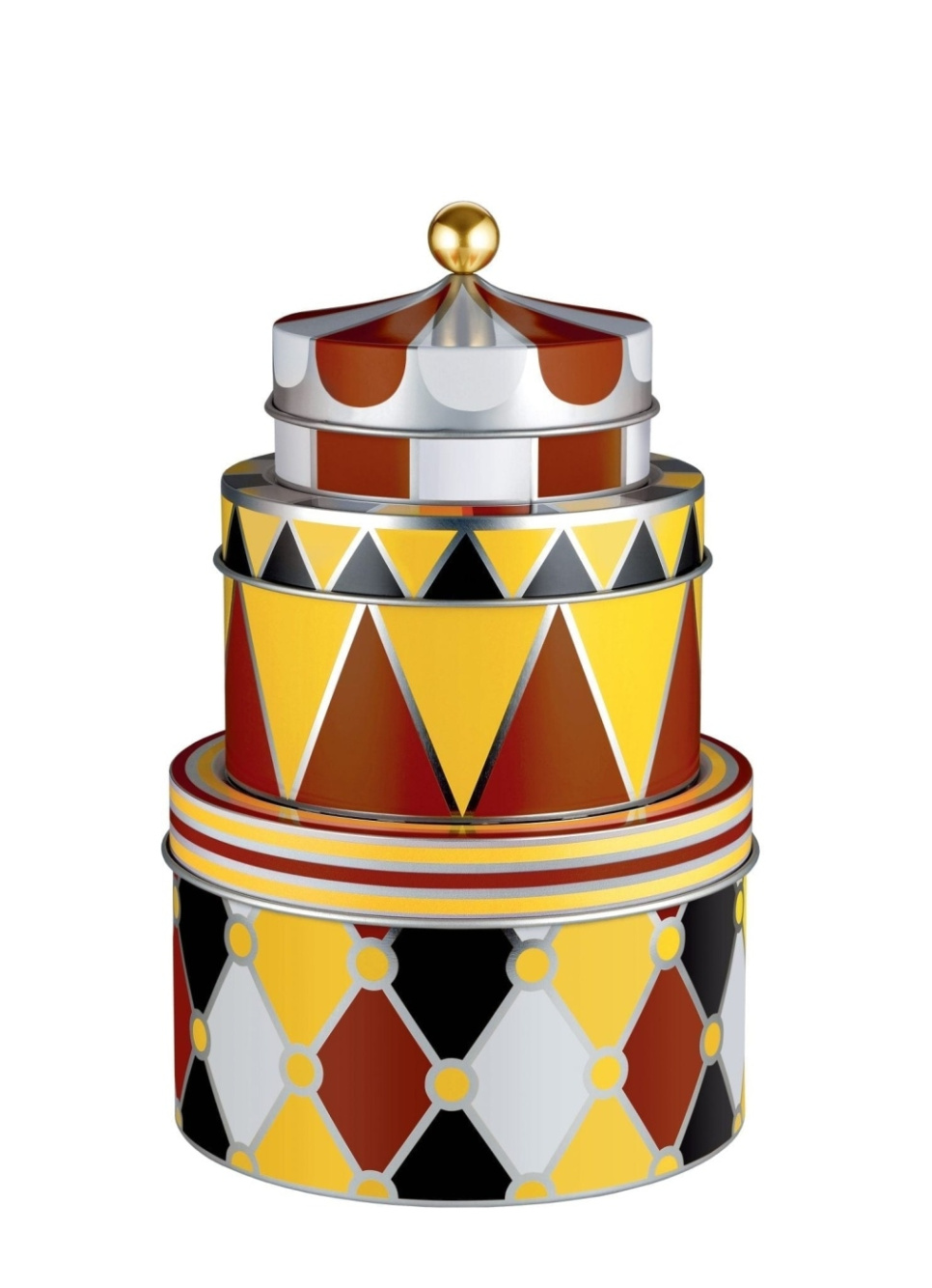 Jars Trio, Cirque - Alessi dans le groupe Cuisine / Ustensiles de cuisine / Bouteilles et bocaux l\'adresse The Kitchen Lab (1466-16588)