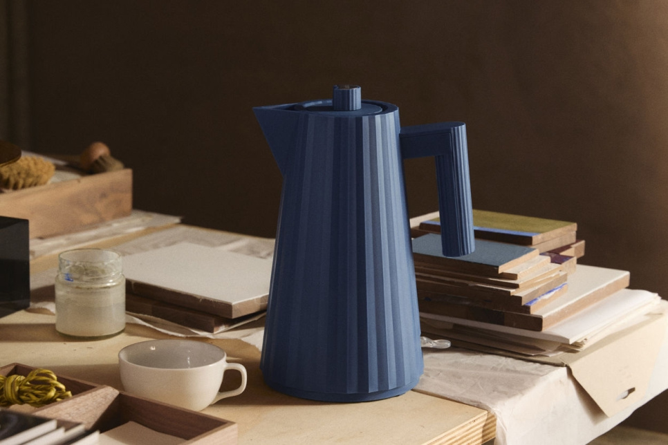 Bouilloire, Plissé, Bleu - Alessi - 1,7 litres