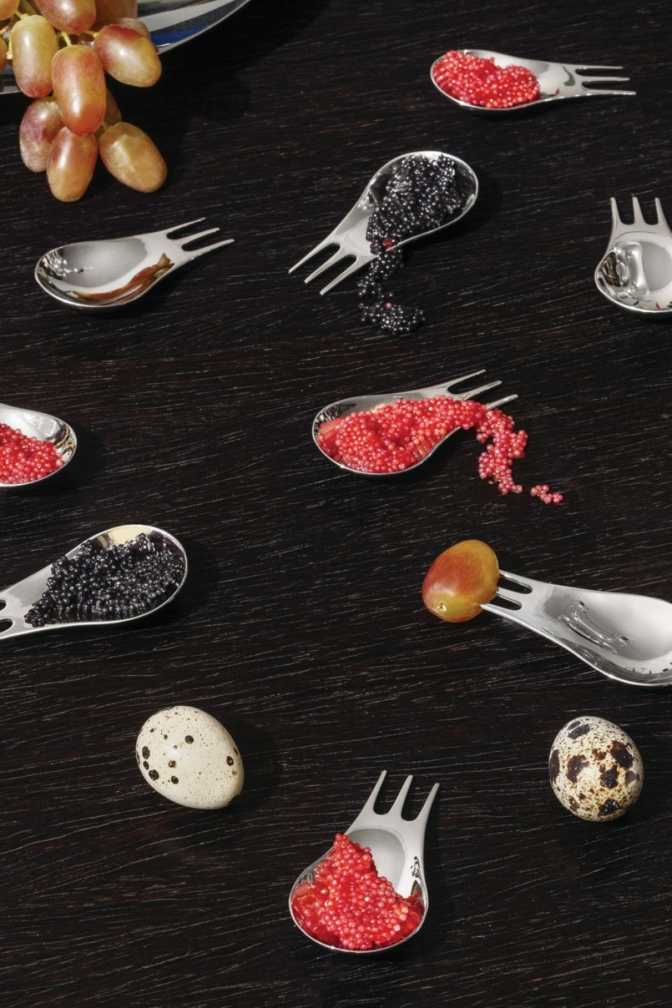 Moscardino, Couverts pour Snacks, Tapas et Aperitivo, 4 pièces - Alessi