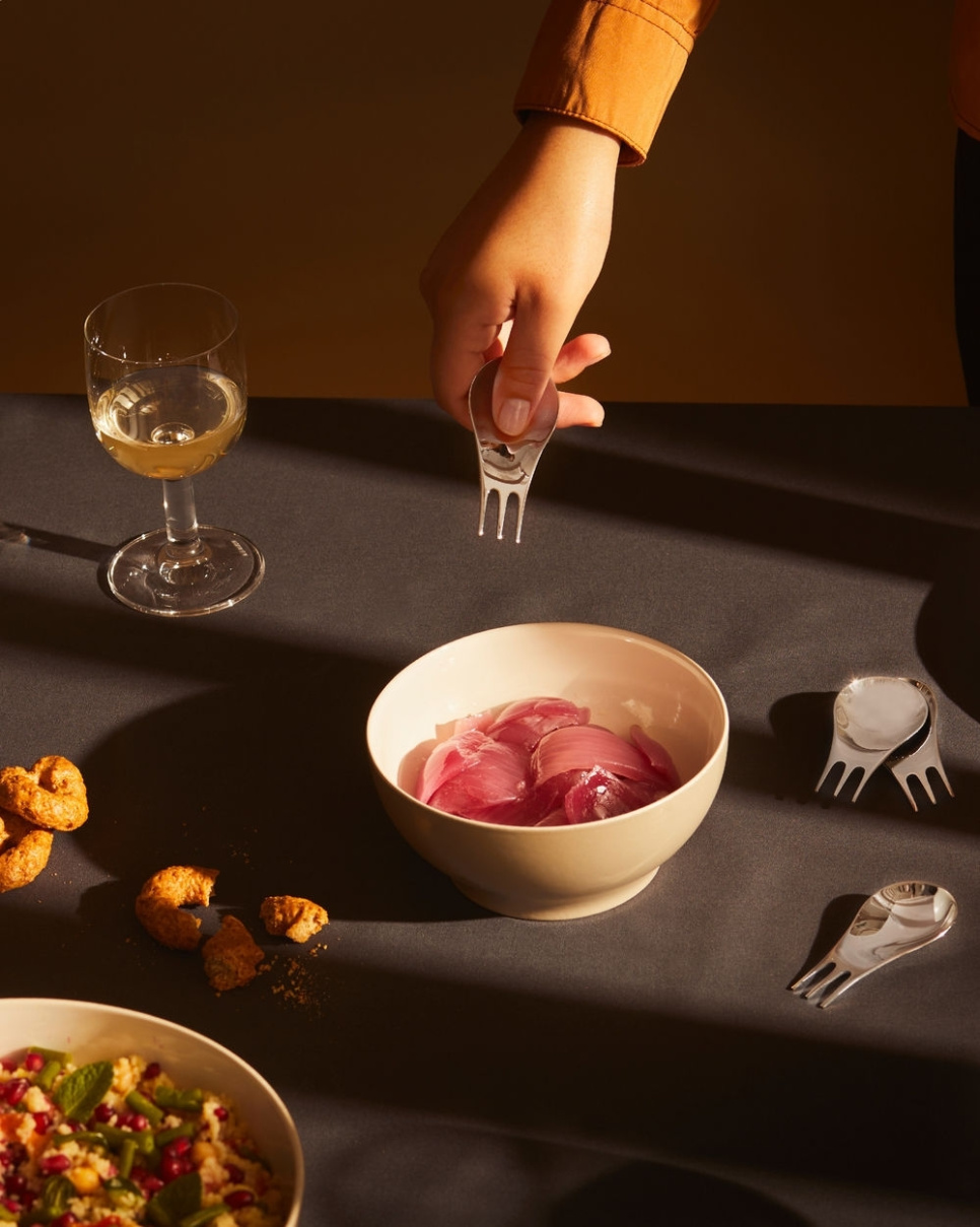Moscardino, Couverts pour Snacks, Tapas et Aperitivo, 4 pièces - Alessi