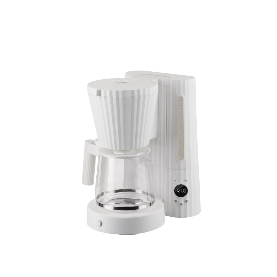 Cafetière, Plissé - Alessi - Blanc dans le groupe Thé et café / Café moulu / Machine à café l\'adresse The Kitchen Lab (1466-31433)