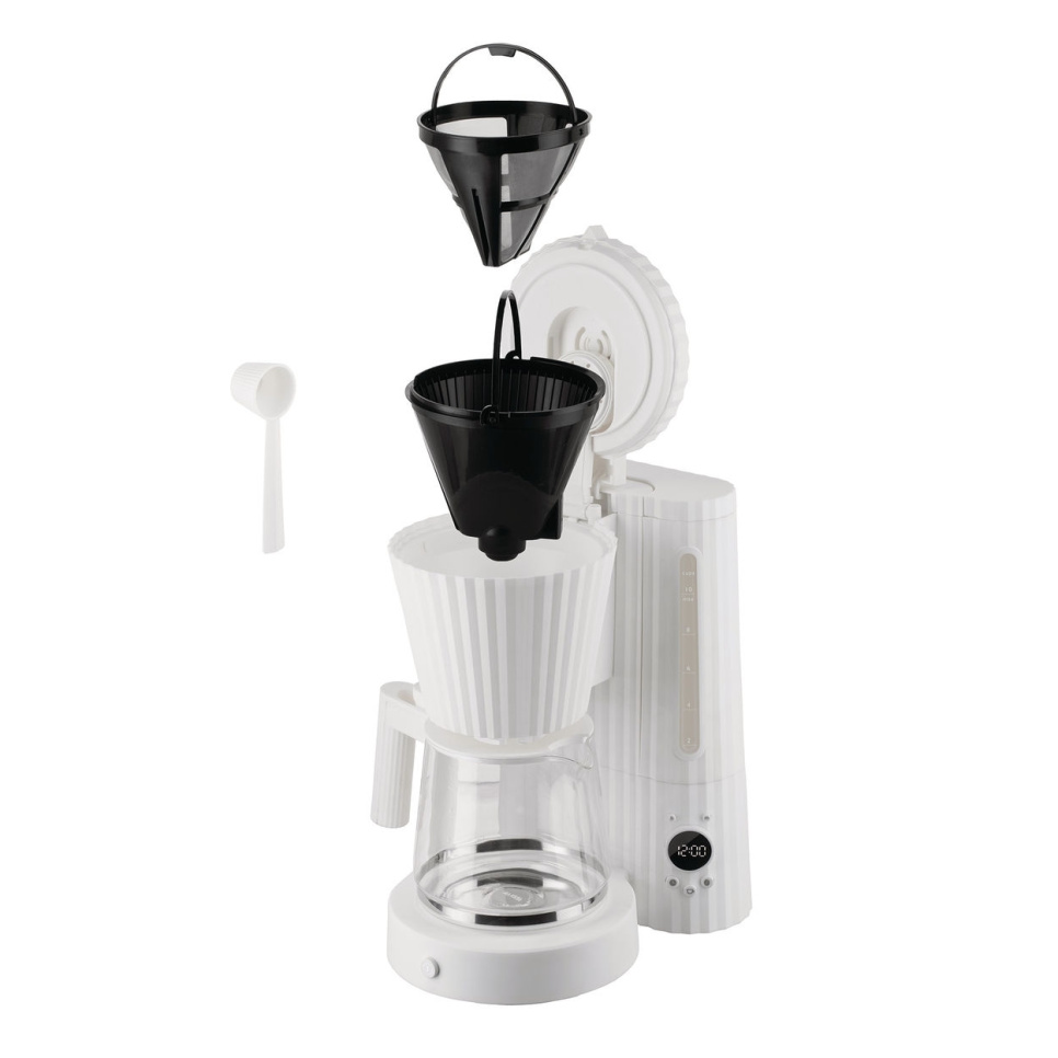 Cafetière, Plissé - Alessi - Blanc