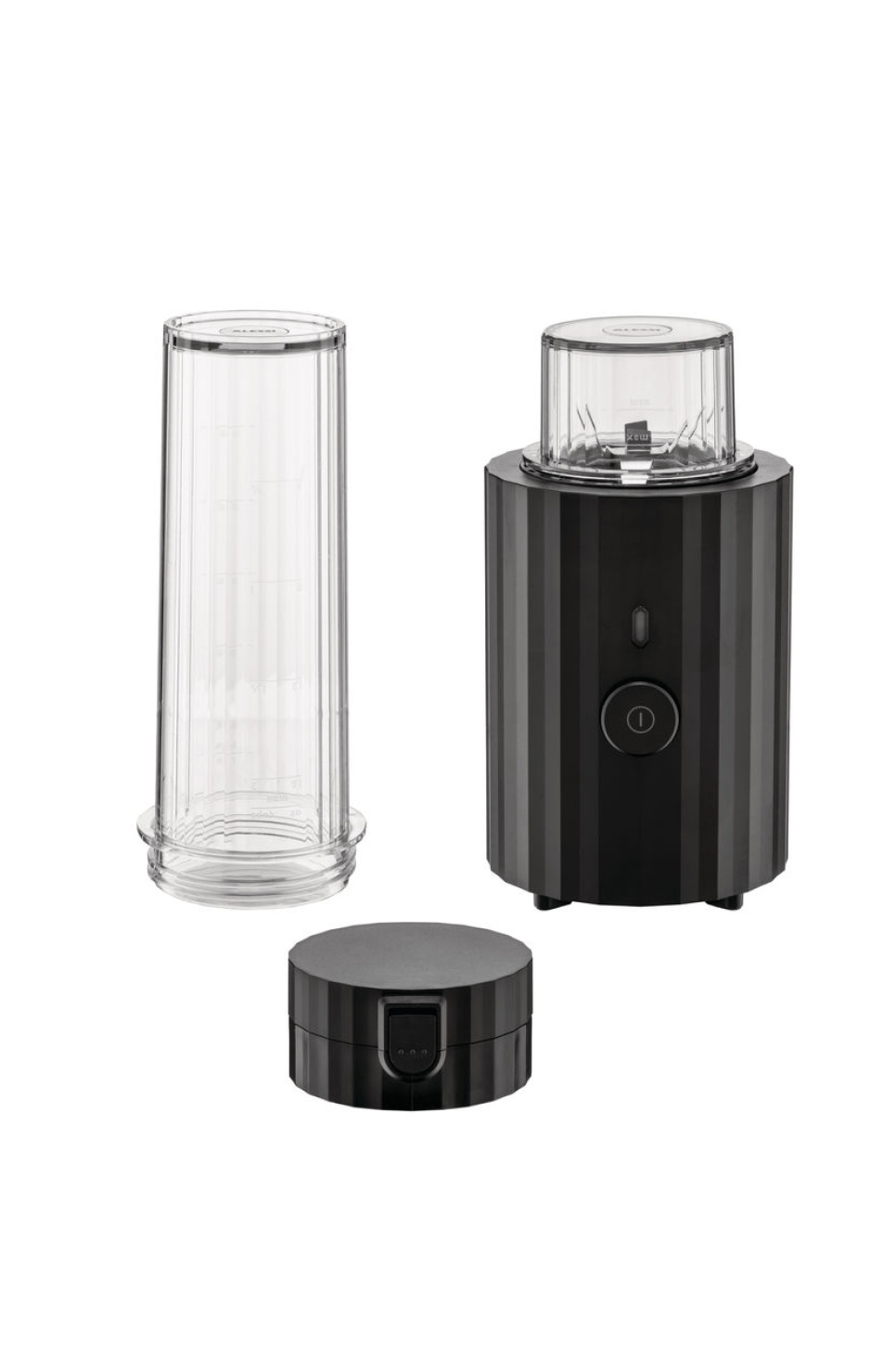 Blender / Mini Mixeur Personnel, Plissé, Noir - Alessi dans le groupe Électroménager / Mixer et hacher / Mixeurs l\'adresse The Kitchen Lab (1466-31437)