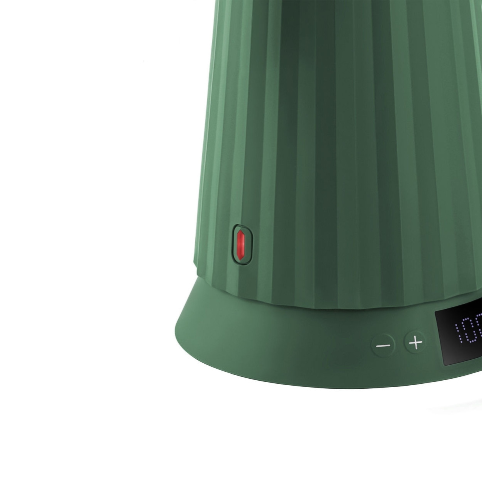 Bouilloire avec contrôle de la température, Plissé, Vert - Alessi