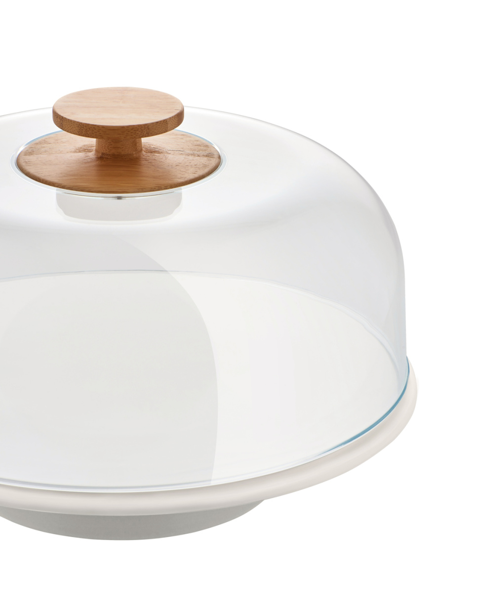 Plat à gâteaux avec dôme en plexiglas, Mattina - Alessi