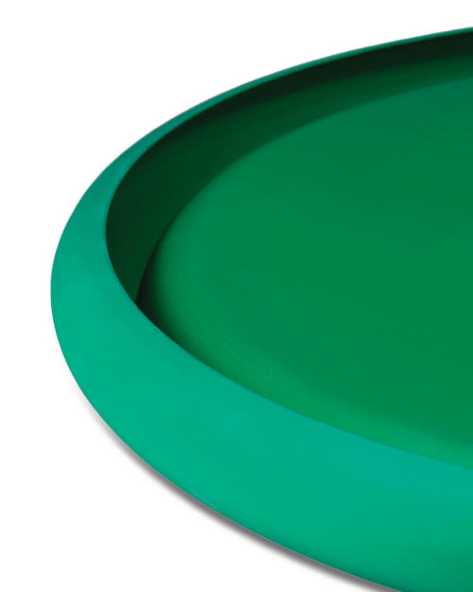Plat de service en aluminium anodisé, Discolo – Alessi – Vert