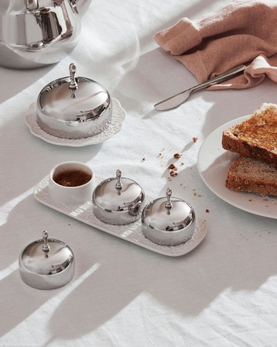 Service à confiture avec trois coupelles, Dressed - Alessi