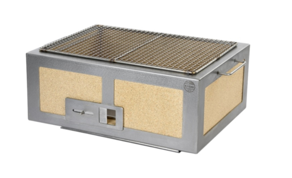 Gril de table/conro-gril avec cadre en acier inoxydable, moyennement large 46 x 36 cm - Kasai dans le groupe Cuisine / Ustensiles de cuisine / Cuisine asiatique l\'adresse The Kitchen Lab (1512-25806)