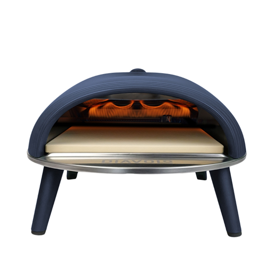 Four à pizza Diavolo, cuisson au gaz, bleu - Delivita dans le groupe Barbecues, plaques de cuisson et Fours / Fours / Fours à pizza l\'adresse The Kitchen Lab (1512-31904)