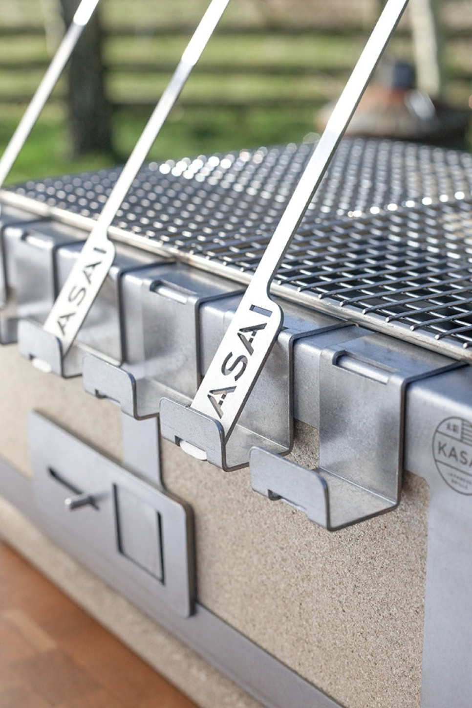EPTO Brochettes pour barbecue avec supports, paquet de 6 - Kasai