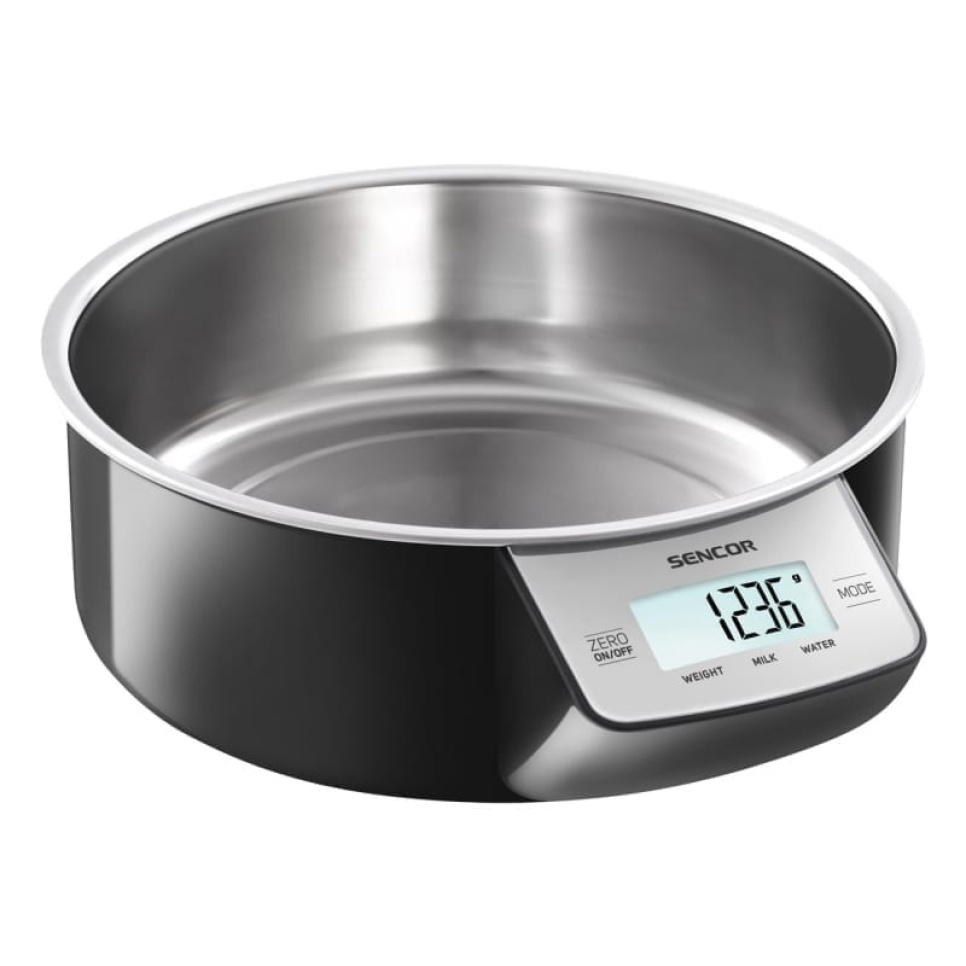 Balance de cuisine avec bol amovible (gamelle pour chien avec balance !) - Sencor dans le groupe Cuisine / Jauges et verres doseurs / Balances de cuisine l\'adresse The Kitchen Lab (1524-15077)