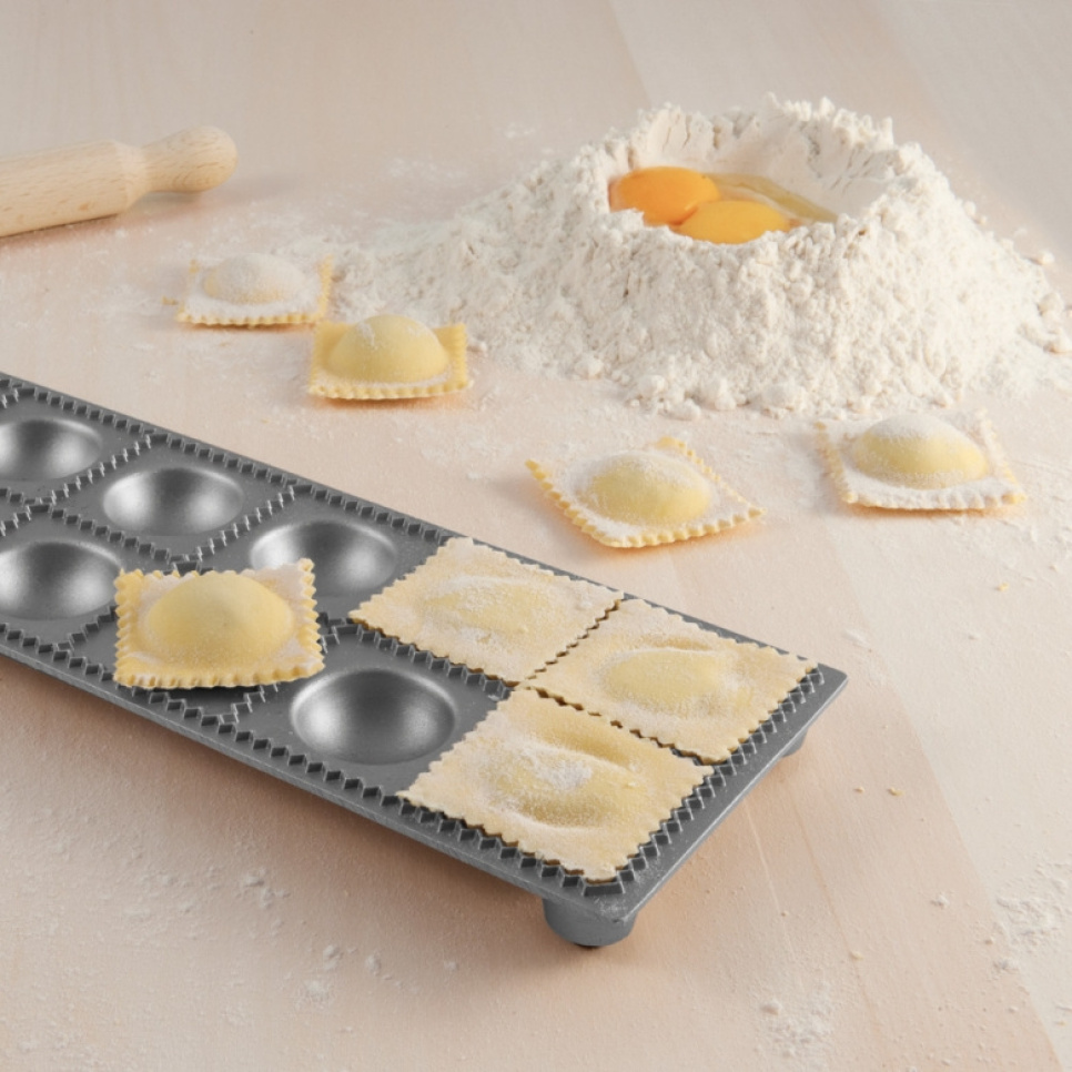 Moule à raviolis avec rouleau à pâtisserie, 12 pièces - Eppicotispai