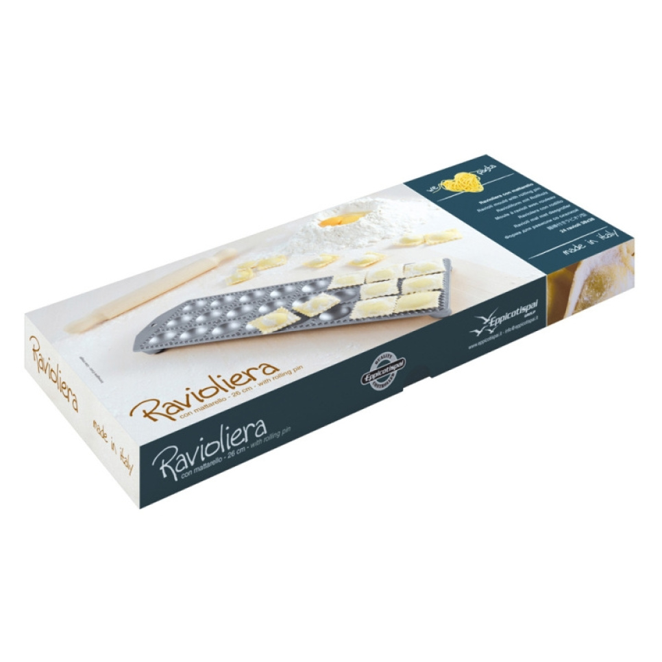 Moule à raviolis avec rouleau à pâtisserie, 24 pièces - Eppicotispai