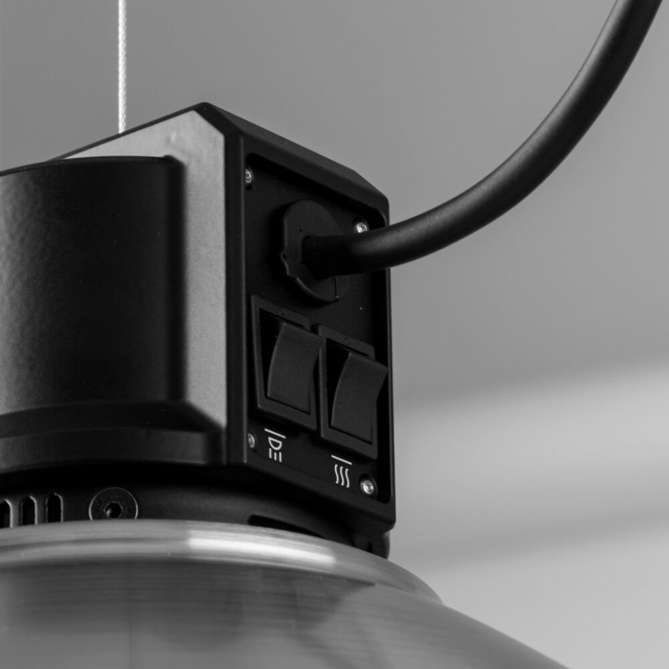 Lampe chauffante HAL, Fonction Lift, Acier inoxydable / Noir - Stayhot