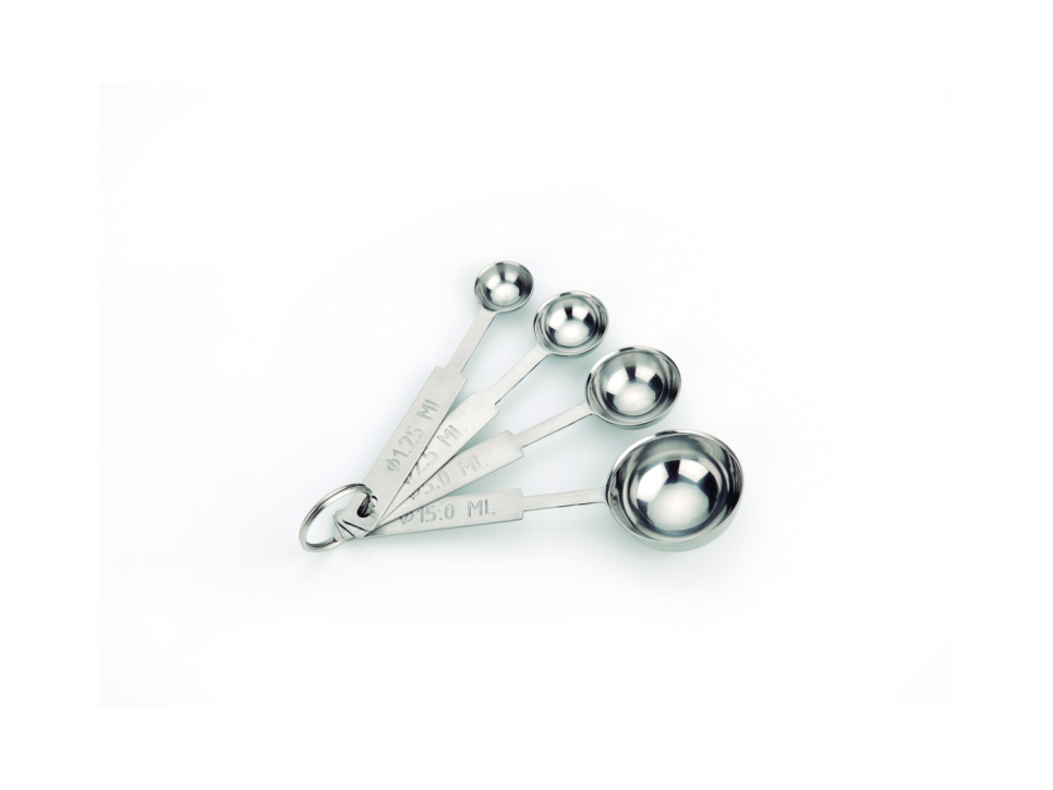 Cuillères sphériques pour la cuisson moléculaire, pack de 4 - 100% Chef dans le groupe Cuisine / Jauges et verres doseurs / Cuillère à mesure l\'adresse The Kitchen Lab (1532-14391)