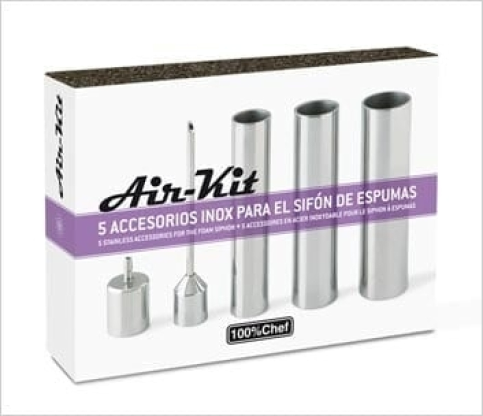 Air Kit Buses pour siphons - 100% Chef dans le groupe Cuisine / Siphon / Embouts l\'adresse The Kitchen Lab (1532-14393)