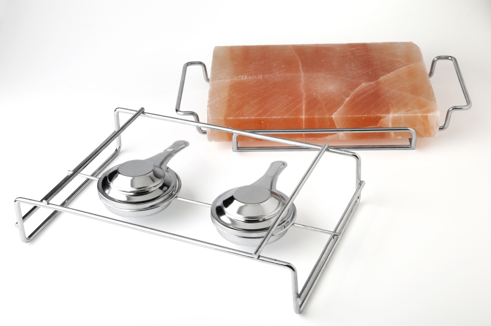 Kit avec Pierre à Barbecue au Sel de l\'Himalaya et Chalumeau - 100% Chef