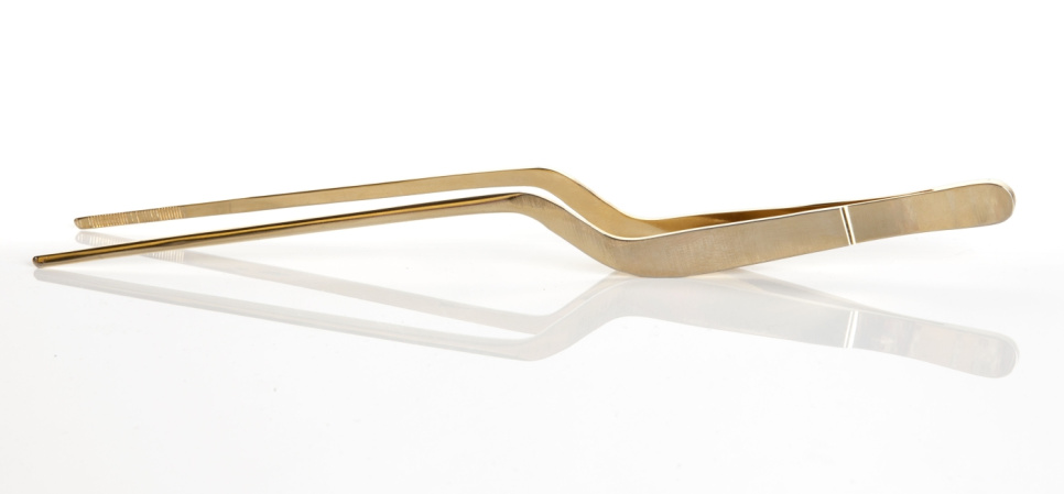 Pince à épiler en or 14k, offset - 100% Chef - 20 cm dans le groupe Cuisine / Ustensiles de cuisine / Pinces l\'adresse The Kitchen Lab (1532-14418)
