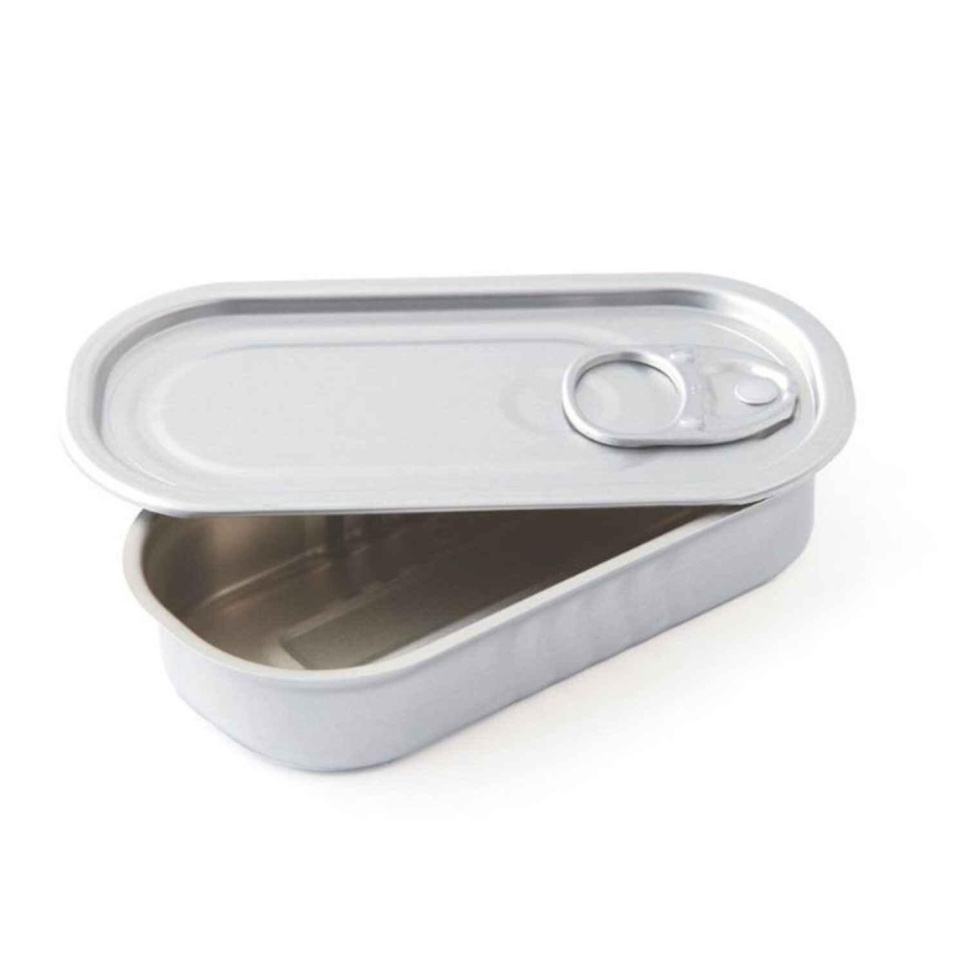 Mini boîte de conserve, ovale, lot de 100 - 100% Chef dans le groupe Arts de la table / Autre pour les arts de la table et service / Articles spéciaux l\'adresse The Kitchen Lab (1532-14972)
