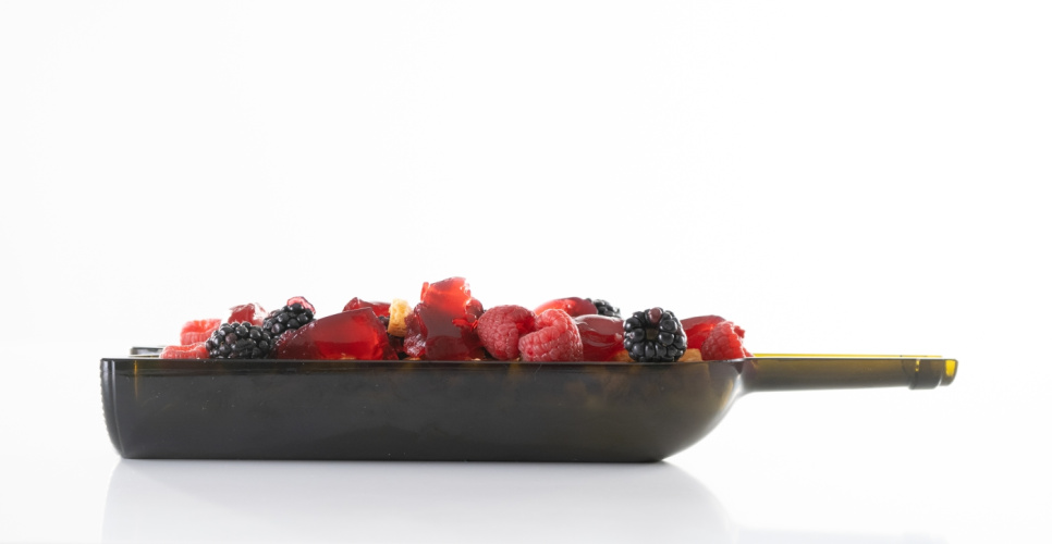 Assiette, Demi bouteille de Bordeaux, pack de 6 - 100% Chef