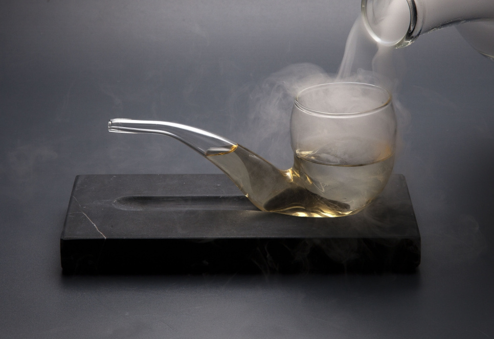 Verre à cocktail, Pipe avec support - 100% Chef