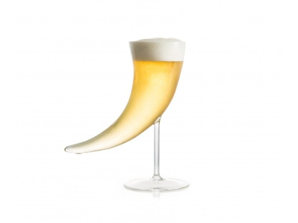 Verre en forme de corne, Viking - 100% Chef dans le groupe Arts de la table / Verre / Verre à bière l\'adresse The Kitchen Lab (1532-15011)
