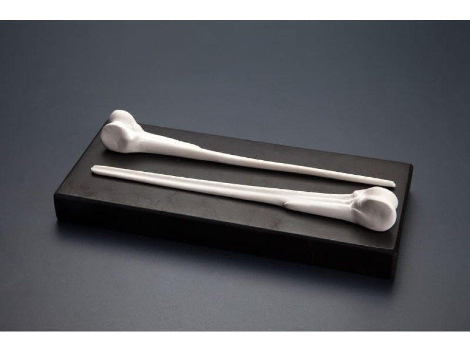 Brochette en forme d\'os en porcelaine - 100% Chef