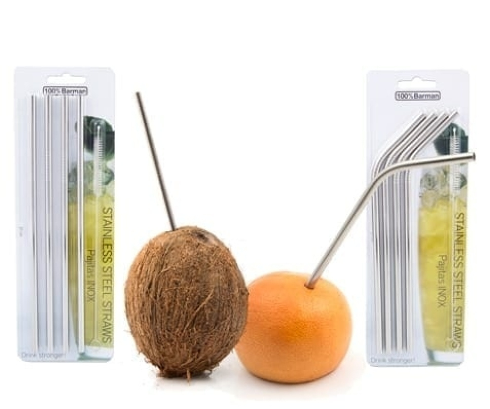 Paille - Paille Inox - 100% Chef dans le groupe Arts de la table / Autre pour les arts de la table et service / Articles spéciaux l\'adresse The Kitchen Lab (1532-15863)