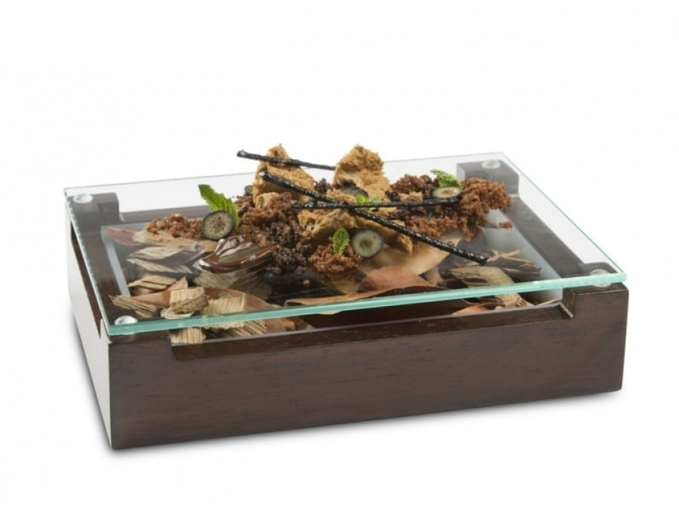 Boîte en bois de noyer pour servir - 100% Chef