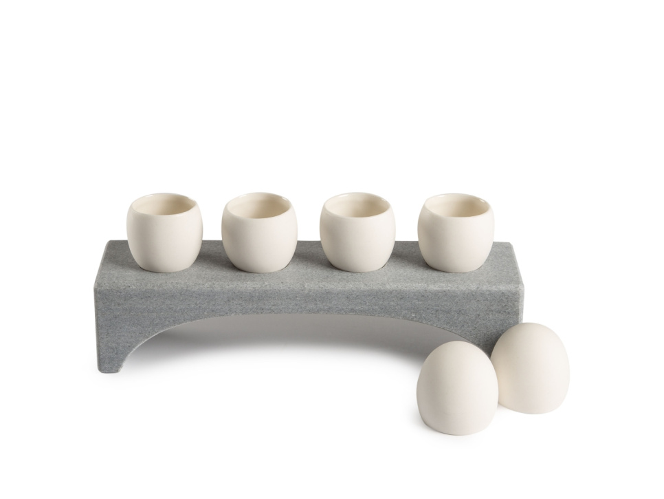 Œufs en porcelaine pour servir, blancs, pack de 6 - 100% Chef