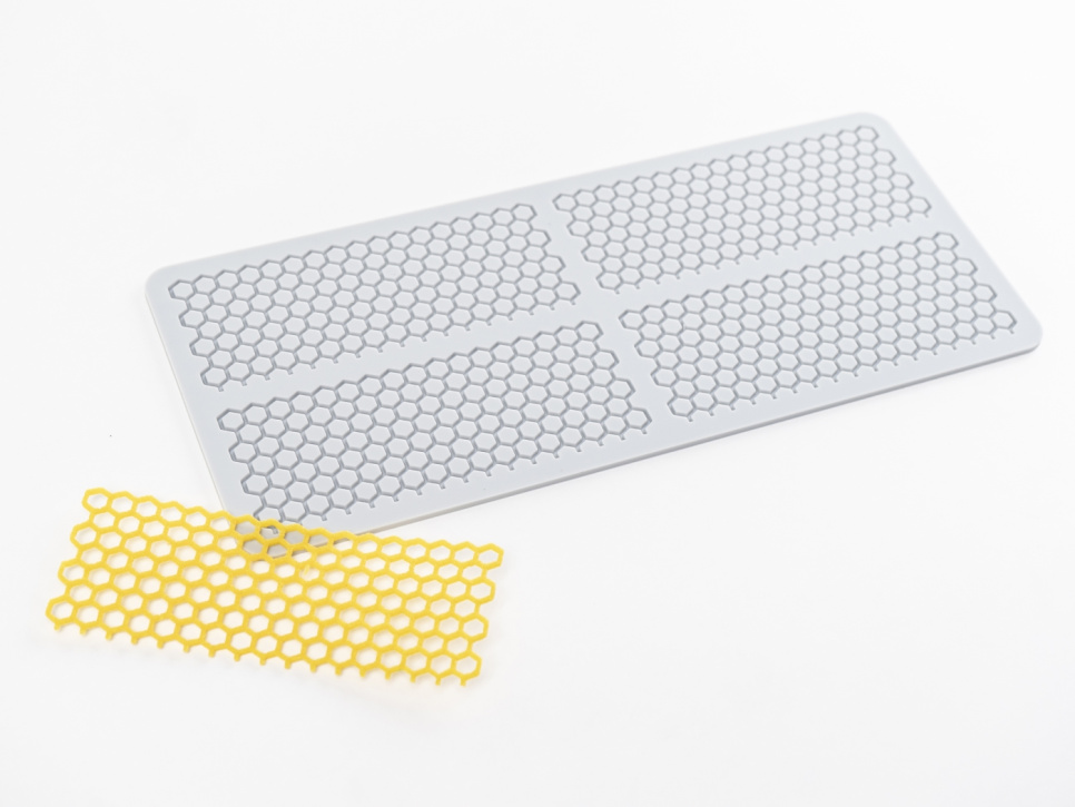 Moule en silicone pour Tuille, Nid d\'abeille - 100% Chef dans le groupe Pâtisserie / Moules / Moules en silicone l\'adresse The Kitchen Lab (1532-31053)
