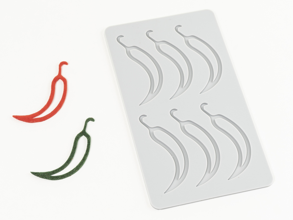 Moule en silicone pour Tuille, Chili - 100% Chef dans le groupe Pâtisserie / Moules / Moules en silicone l\'adresse The Kitchen Lab (1532-31063)