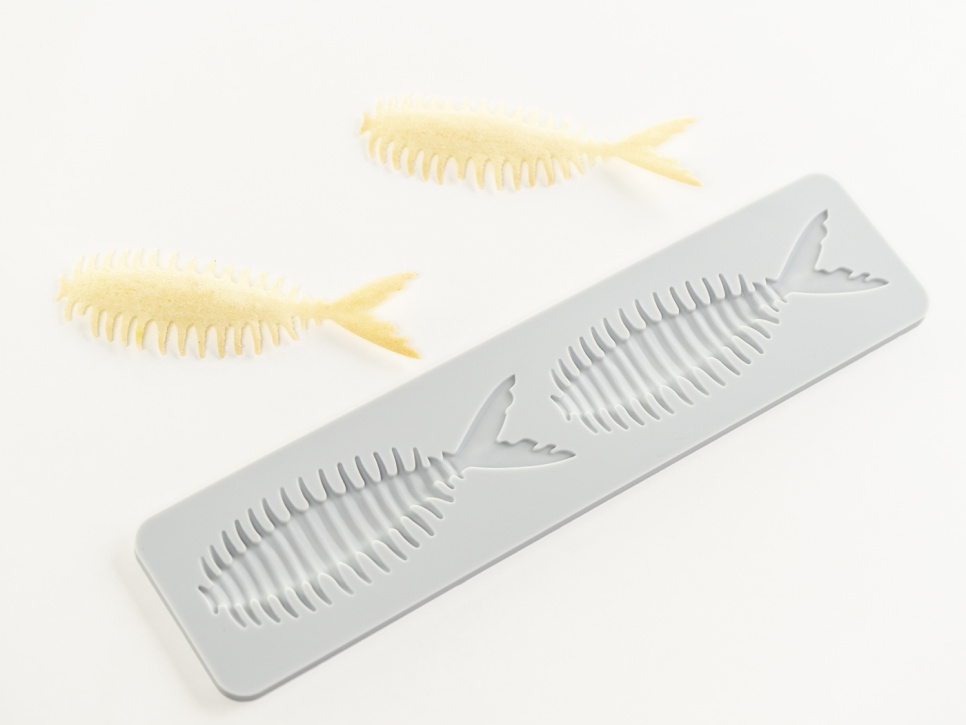 Moule en silicone pour Tuille, Poisson - 100% Chef dans le groupe Pâtisserie / Moules / Moules en silicone l\'adresse The Kitchen Lab (1532-31066)