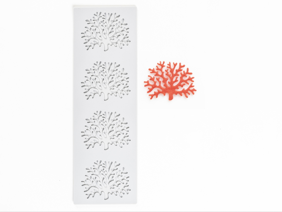 Moule en silicone pour Tuille, Coral - 100% Chef dans le groupe Pâtisserie / Moules / Moules en silicone l\'adresse The Kitchen Lab (1532-31068)