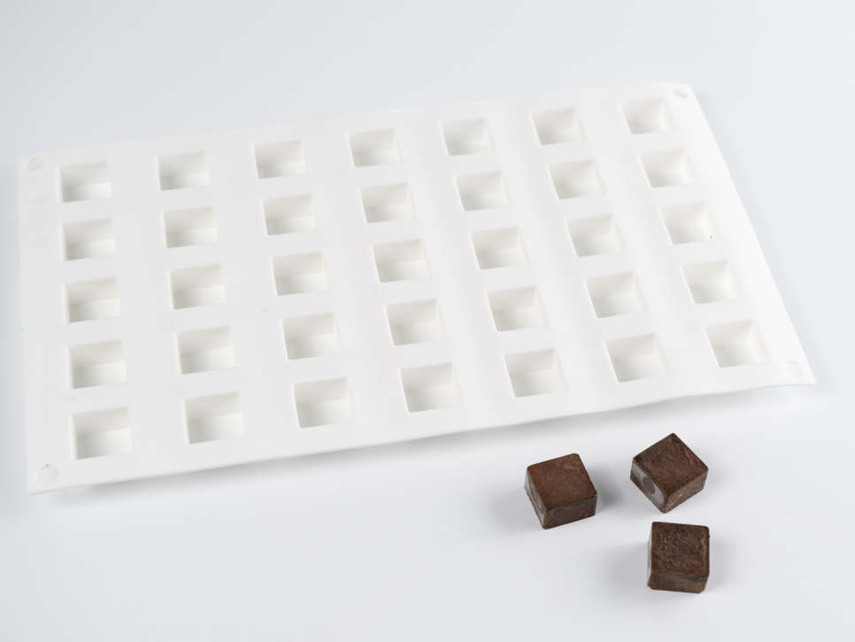 Moule en silicone pour décoration, Cube - 100% Chef dans le groupe Pâtisserie / Moules / Moules en silicone l\'adresse The Kitchen Lab (1532-31086)