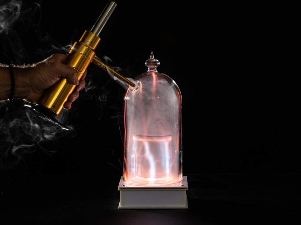 Cloche en verre avec remplissage néon pour Tesla - 100% Chef