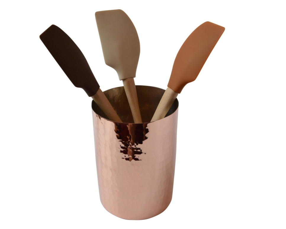 Pot à ustensiles en cuivre martelé, ø12 cm dans le groupe Cuisine / Ustensiles de cuisine / Stockage l\'adresse The Kitchen Lab (1544-14684)