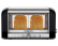 Grille-pain, Vision, 2 disques, noir/acier - Magimix