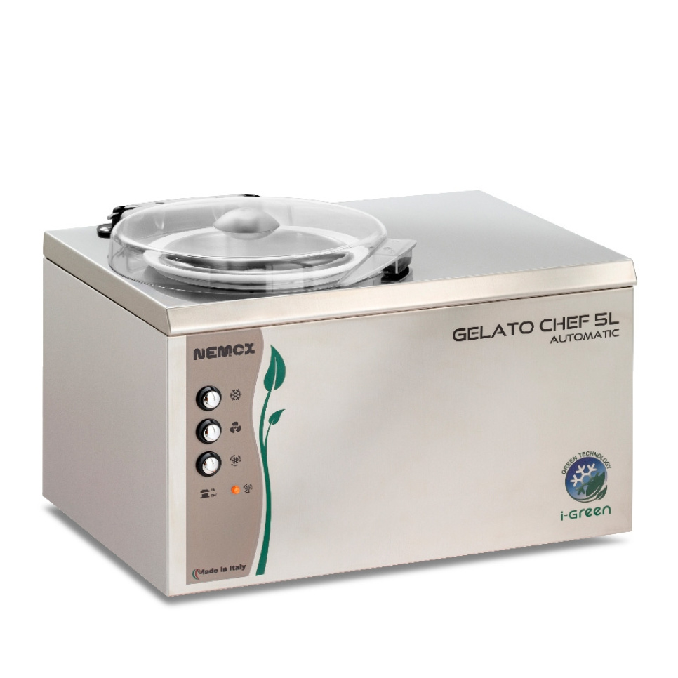 Sorbetière Gelato Chef 5L Auto I-Green - Nemox dans le groupe Électroménager / Conserver au frais et congeler / Machines à crème glacée l\'adresse The Kitchen Lab (1544-28267)