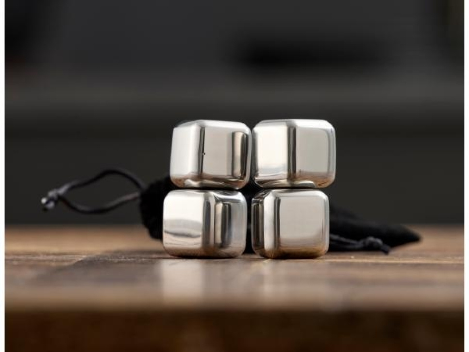 Pierres à whisky en acier inoxydable, paquet de 4 - Fonction