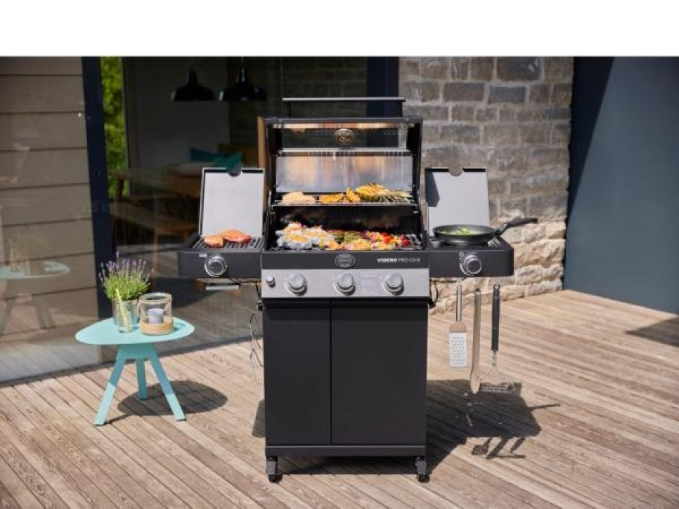 Gril à gaz Videro PRO G3-S Vario+, 1700 W - Rösle