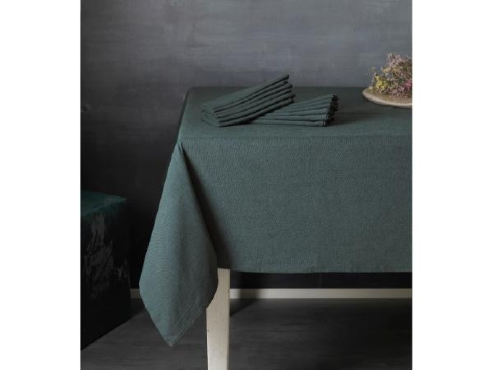Serviette de table en tissu 45 x 45 cm, vert forêt - Bastian