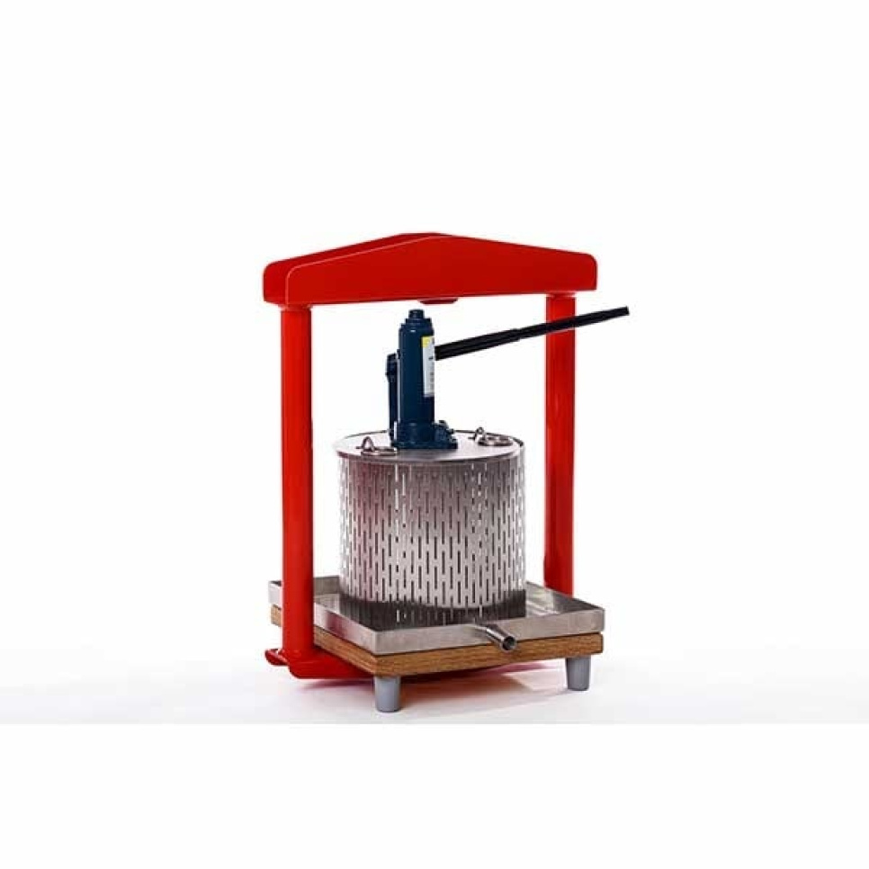 Presse-fruits hydraulique, inox, 12 L - Apple Press dans le groupe Électroménager / Centrifugeuses et extracteurs de jus / Centrifugeuses l\'adresse The Kitchen Lab (1557-24570)