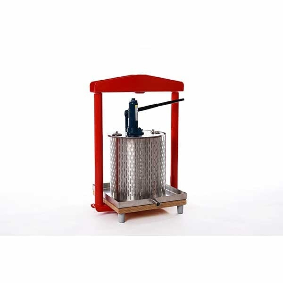 Presse-fruits hydraulique, inox, 26 L - Apple Press dans le groupe Électroménager / Centrifugeuses et extracteurs de jus / Centrifugeuses l\'adresse The Kitchen Lab (1557-24572)