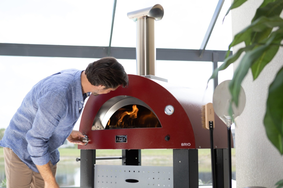 Brio, Four à pizza, à gaz, Rouge - Alfa Forni